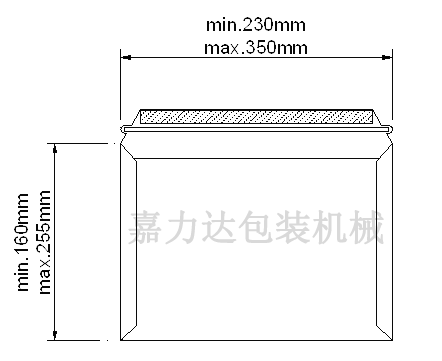 EMS-KD70 Express mail envelope making machine Process Schematic